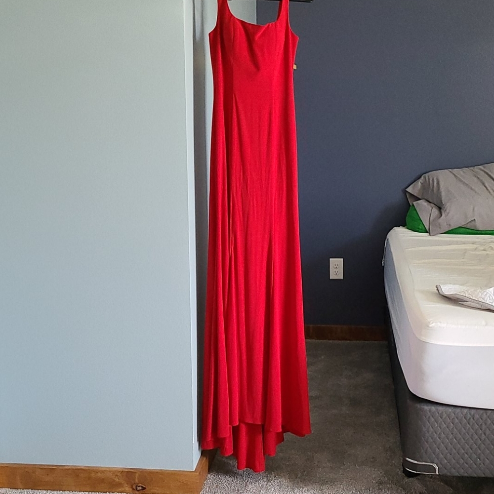 Red formal dress